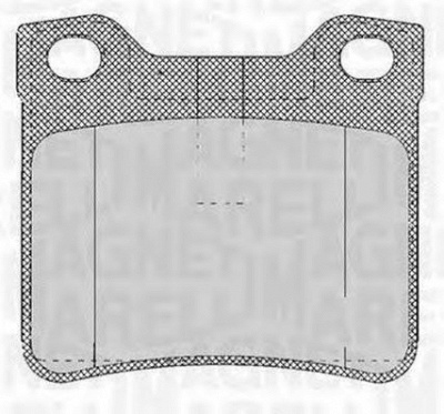 MAGNETI MARELLI 363916060482 -  Комплект тормозных колодок, дисковый тормоз